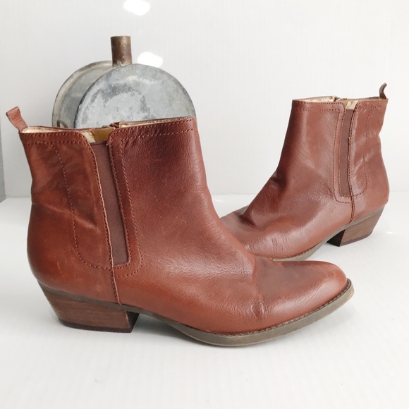 ‼️SOLD‼️Nine West Vintage American Cognac Booties - Picture 3 of 8